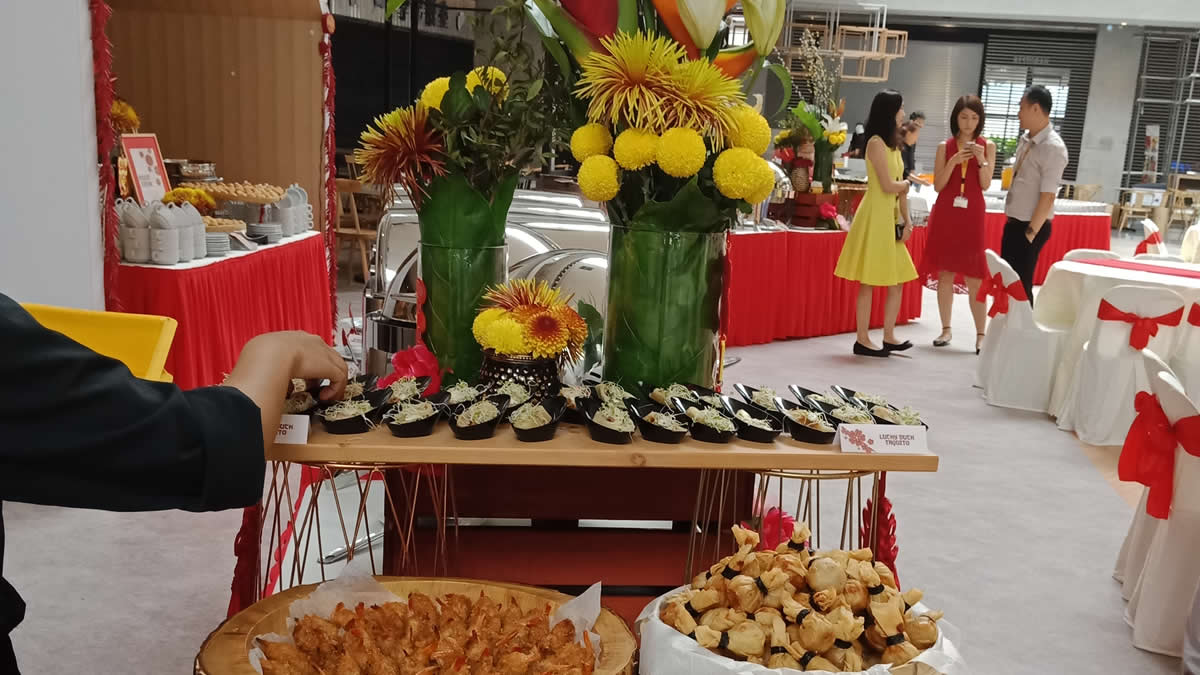 Catering Event With Fried Dim Sum