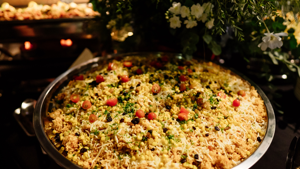 Buffet Catering for Christmas Event Serve with Fried Rice