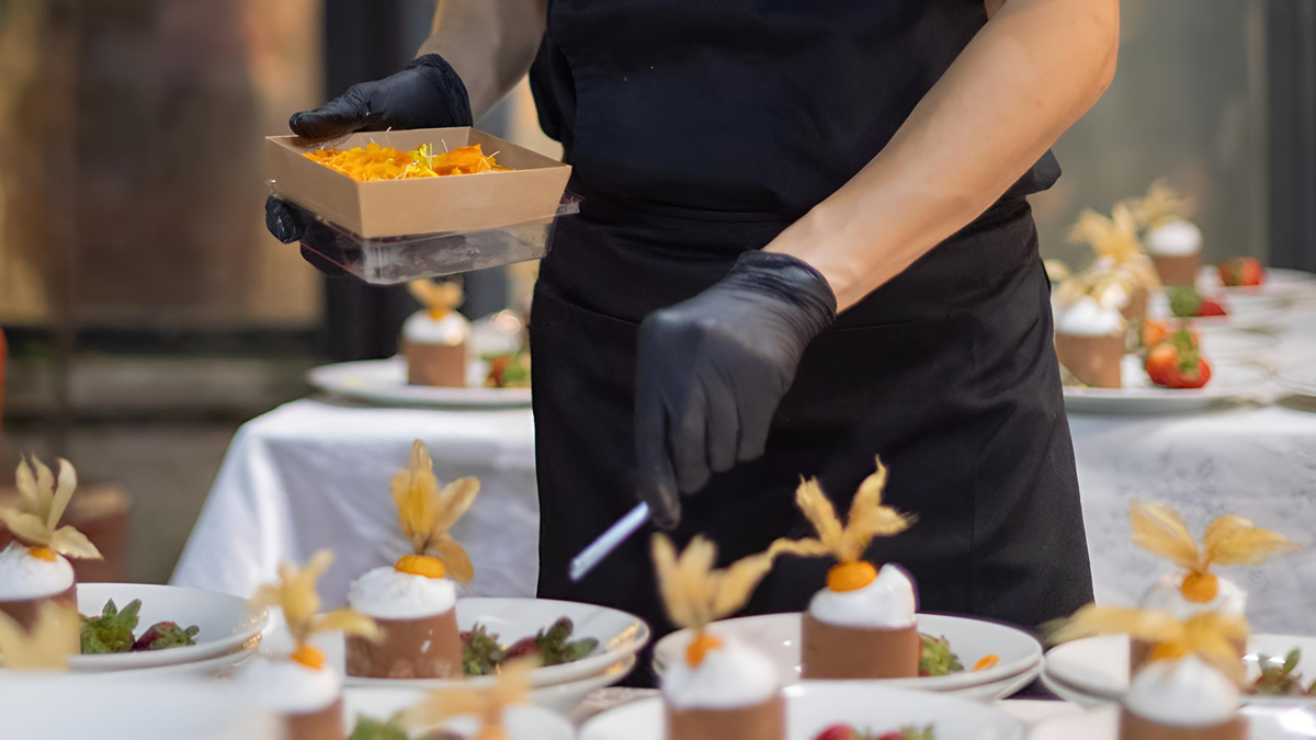 Experienced On Site Chef Preparing Dishes