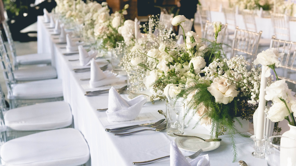 One-Stop Table Decoration for Western Wedding Catering Event