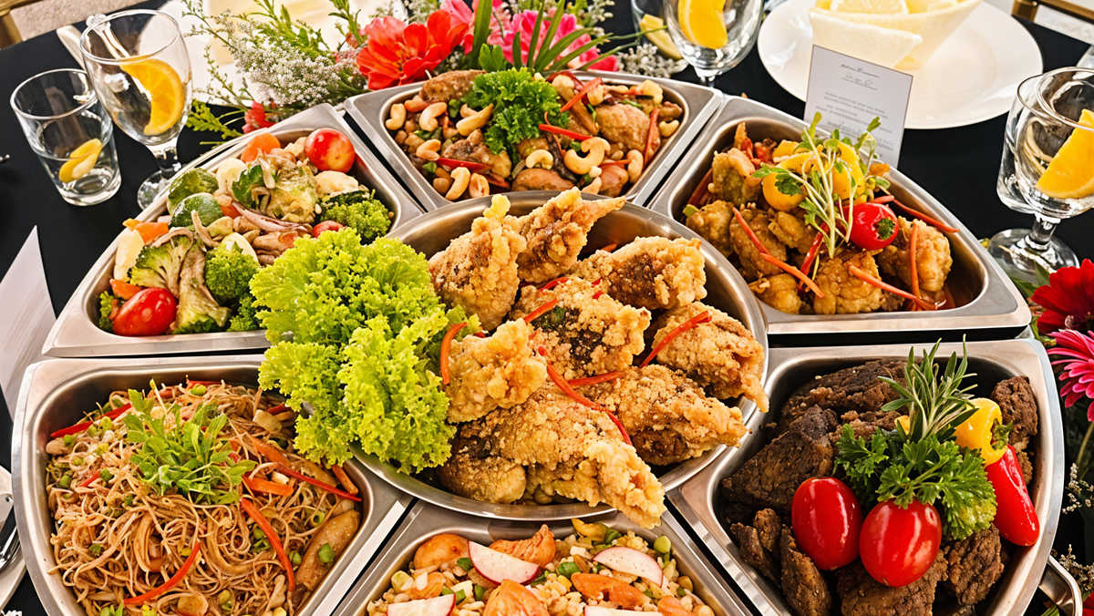Wedding Event with Dome Set Buffet